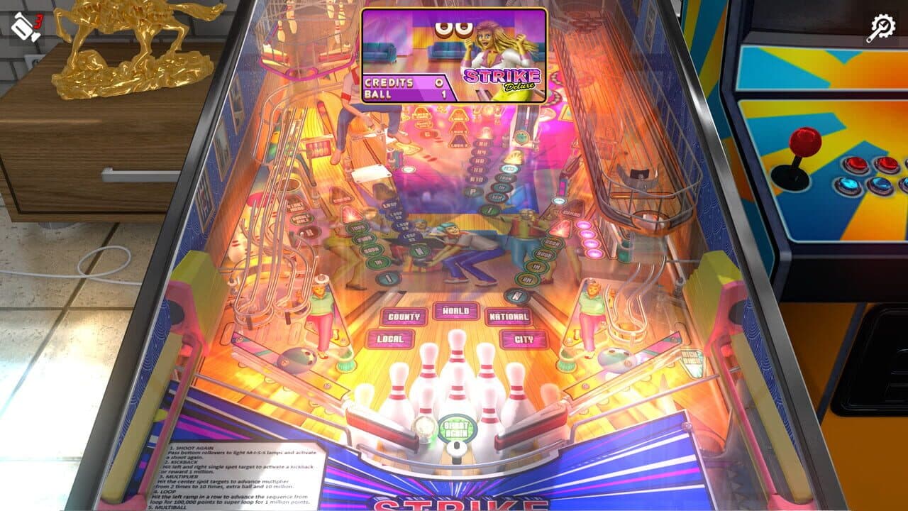 Zaccaria Pinball: Strike Deluxe Pinball Table thumbnail 3