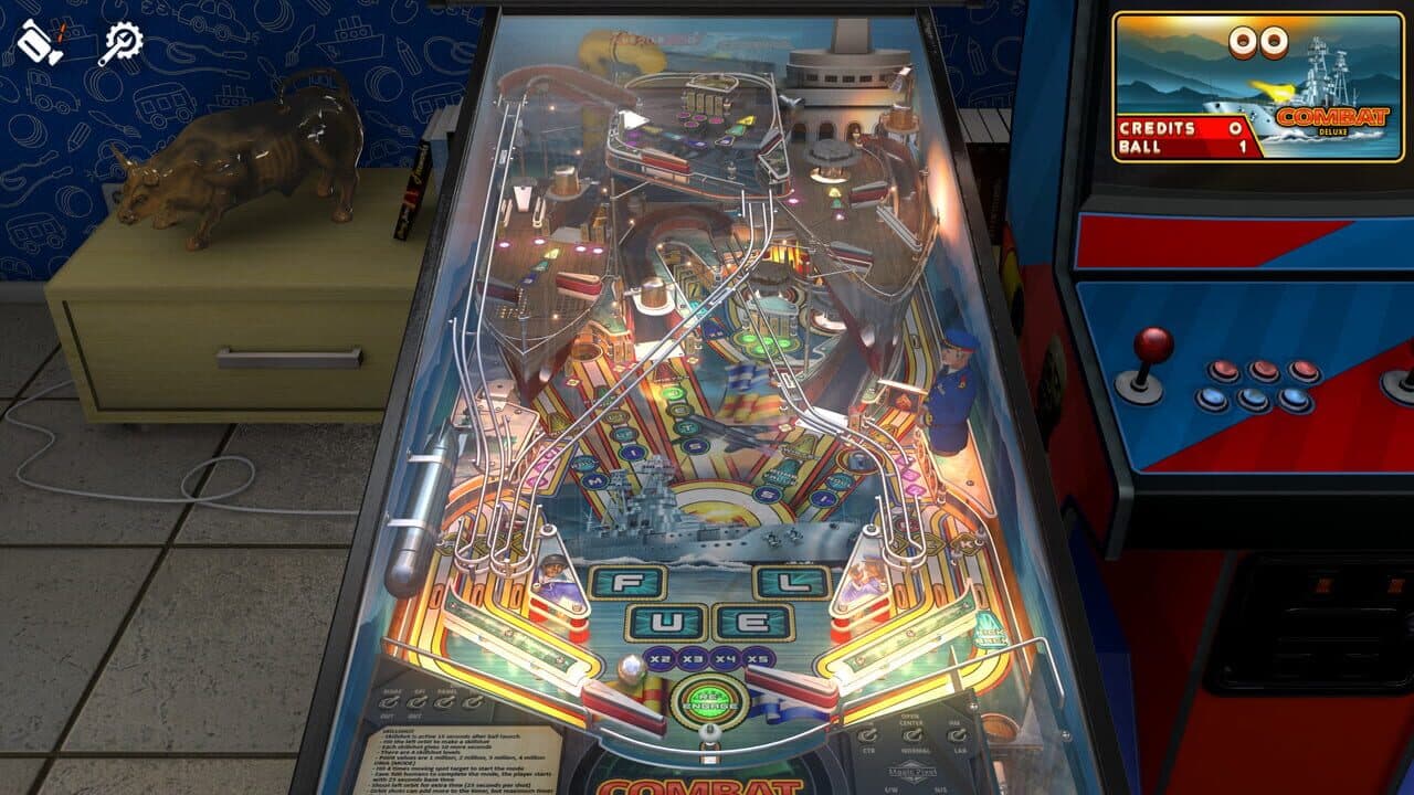 Zaccaria Pinball: Combat Deluxe Pinball Table screenshot 1