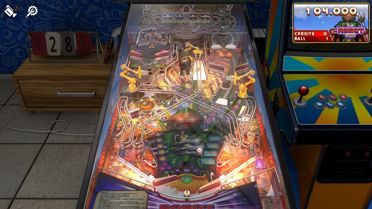 Zaccaria Pinball: Robot Deluxe Pinball Table screenshot 1