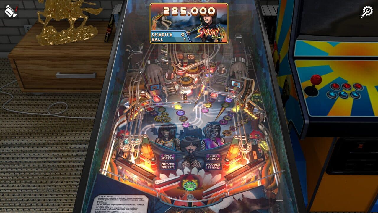 Zaccaria Pinball: Spooky Deluxe Pinball Table screenshot 1