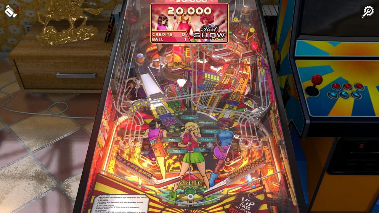 Zaccaria Pinball: Red Show Deluxe Pinball Table thumbnail 3