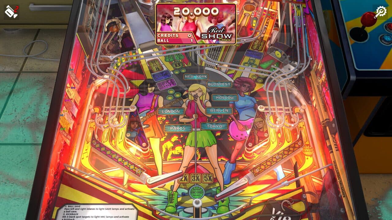 Zaccaria Pinball: Red Show Deluxe Pinball Table thumbnail 4