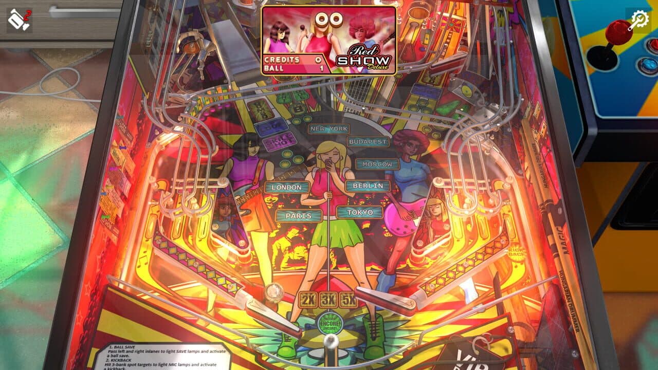 Zaccaria Pinball: Red Show Deluxe Pinball Table thumbnail 5
