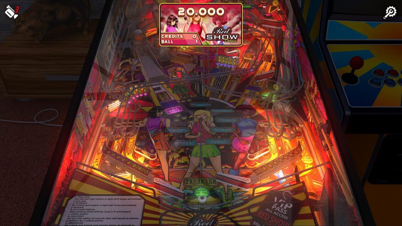 Zaccaria Pinball: Red Show Deluxe Pinball Table thumbnail 6