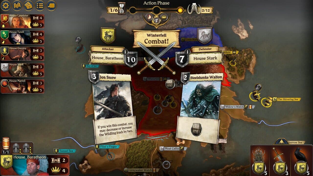 A Game of Thrones: The Board Game - Digital Edition: A Dance With Dragons screenshot 1