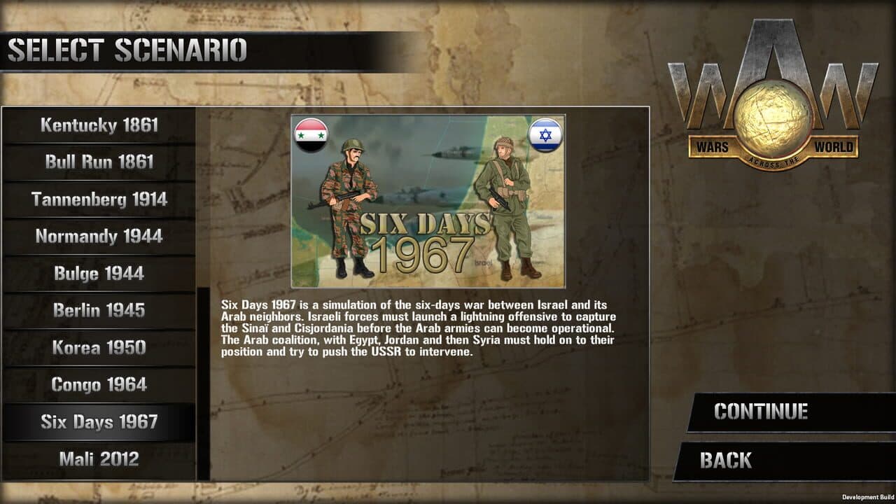 Wars Across the World: Six Days 1967 screenshot 1