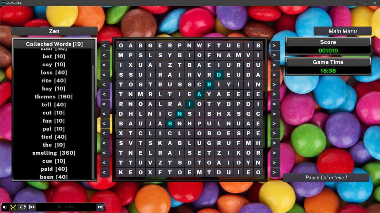 InfiniWordSlide screenshot 1