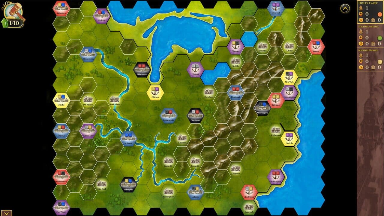Steam: Rails to Riches - USA-Canada Map screenshot 1