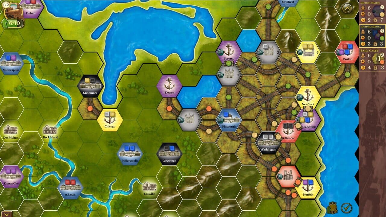 Steam: Rails to Riches - USA-Canada Map thumbnail 2