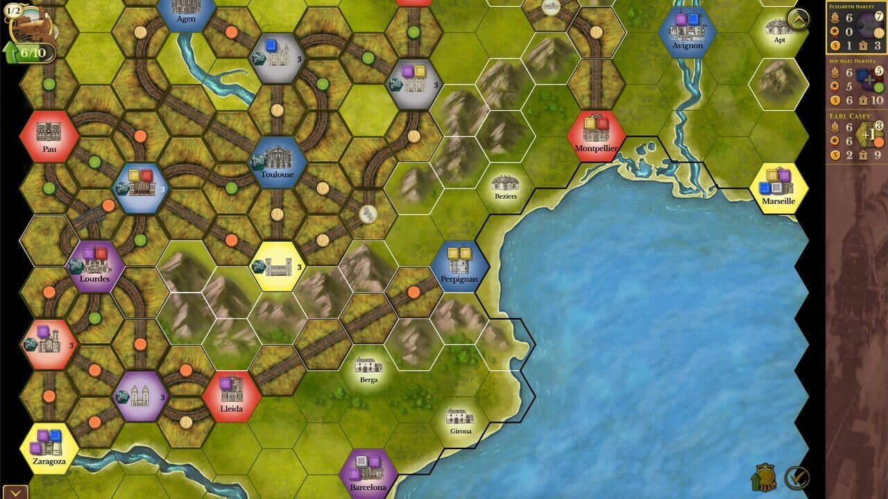 Steam: Rails to Riches - Carcassonne Map thumbnail 2
