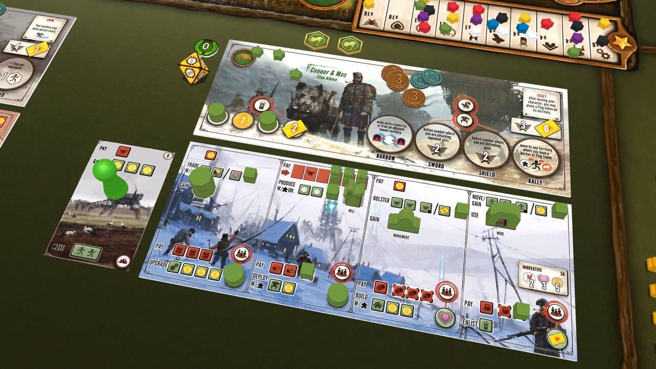 Tabletopia: Scythe - The Wind Gambit + Invaders from Afar thumbnail 7
