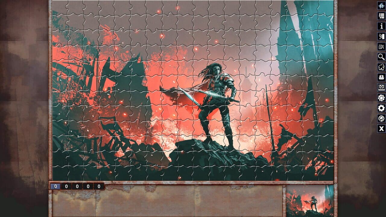 Pixel Puzzles: Illustrations & Anime - Jigsaw Pack: Warriors screenshot 1