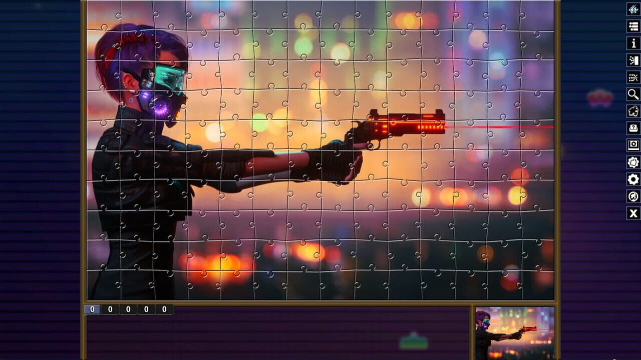Pixel Puzzles: Illustrations & Anime - Jigsaw Pack: Cyberpunk thumbnail 5