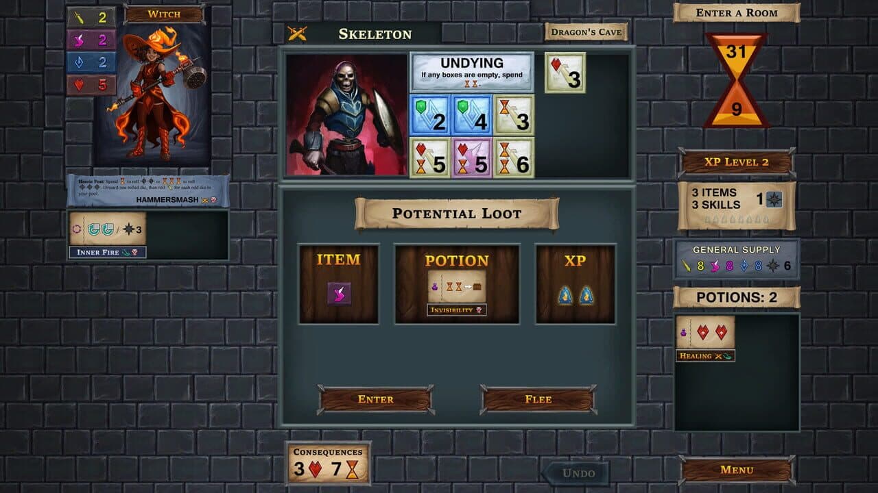 One Deck Dungeon: Witch screenshot 1