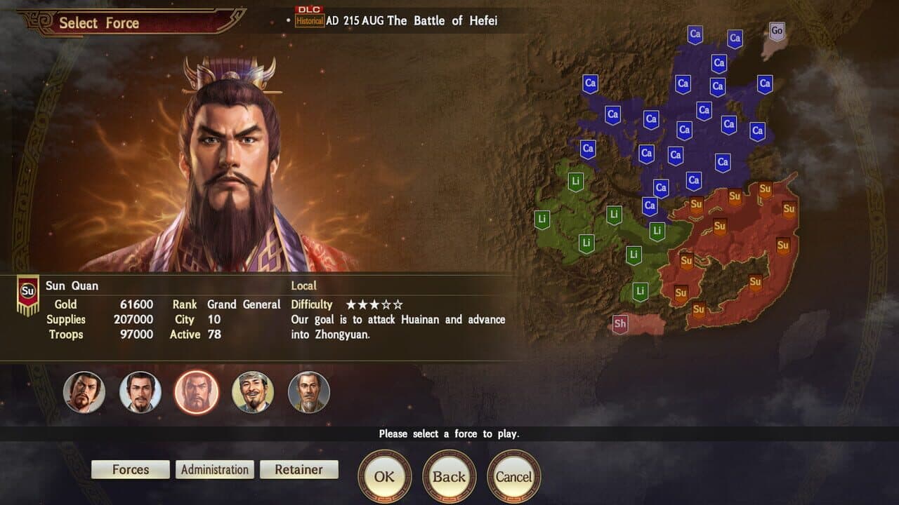 Romance of the Three Kingdoms XIII: Scenario - The Battle of Hefei & Event Set thumbnail 3