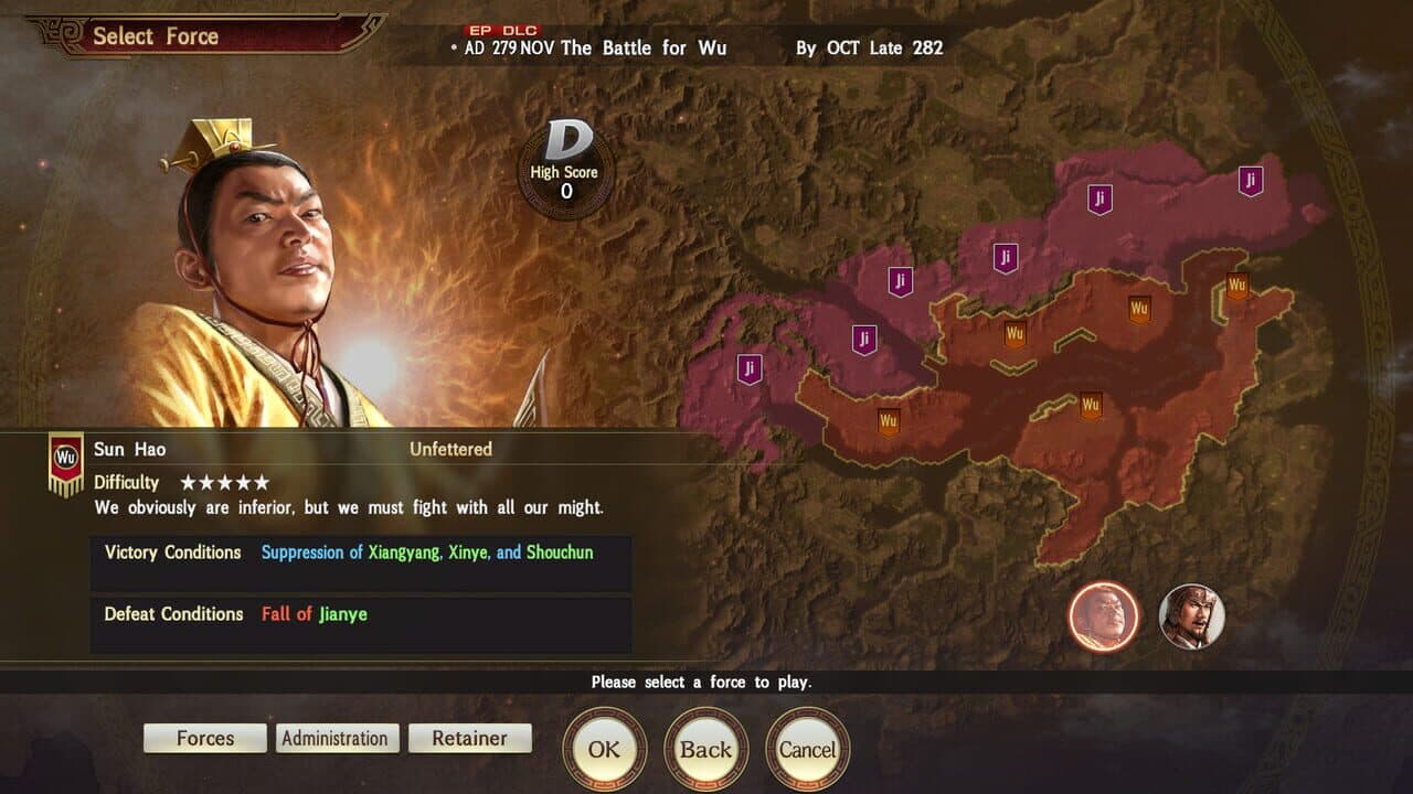 Romance of the Three Kingdoms XIII EP: Scenario for War Chronicles Mode - 4th Wave: The Battle for Wu thumbnail 2