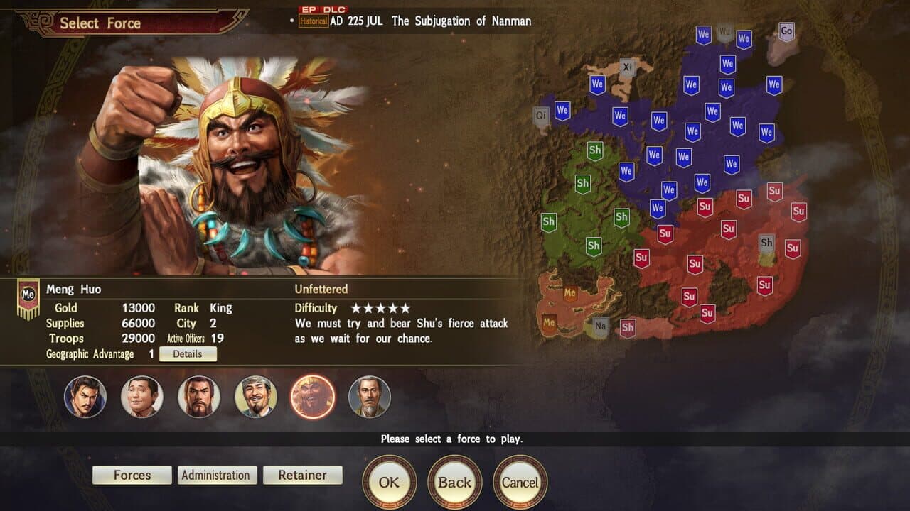 Romance of the Three Kingdoms XIII: Scenario - The Subjugation of Nanman & Event Set thumbnail 3