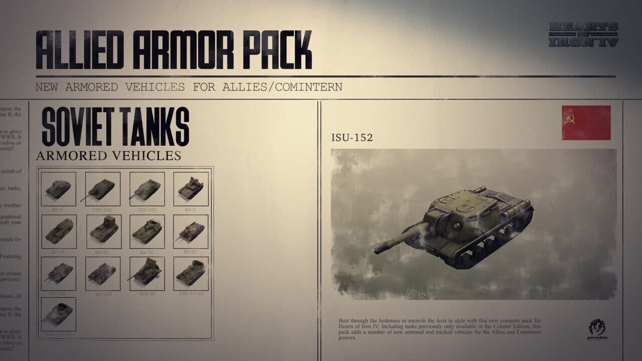 Hearts of Iron IV: Allied Armor Pack thumbnail 2