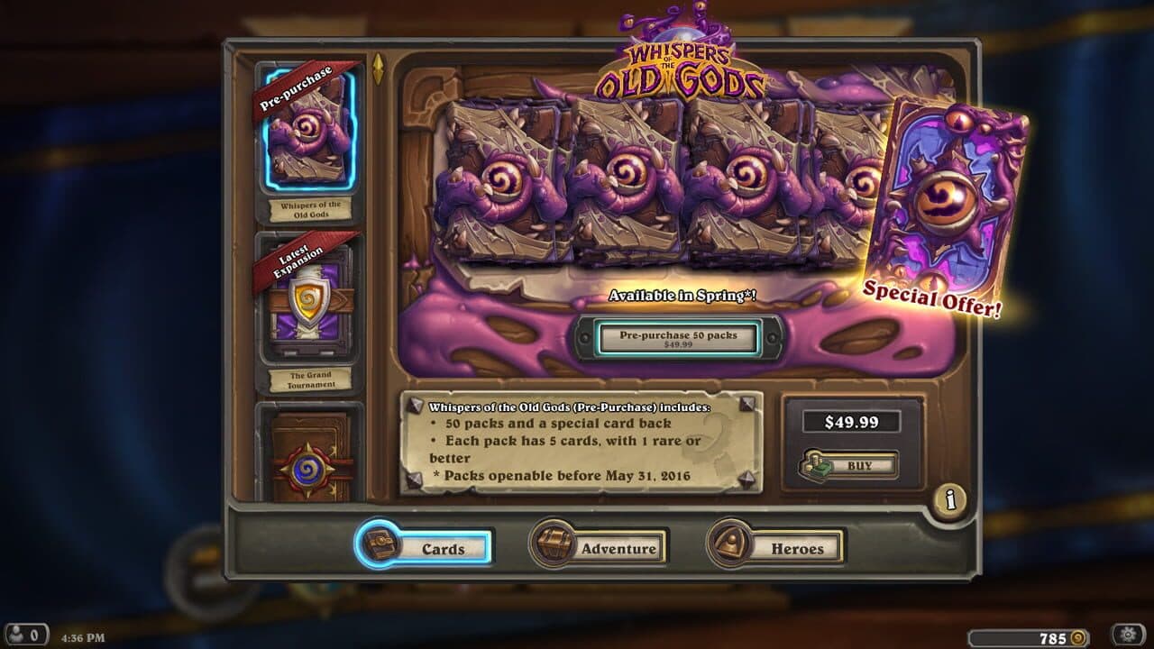 Hearthstone: Whispers of Old Gods thumbnail 5