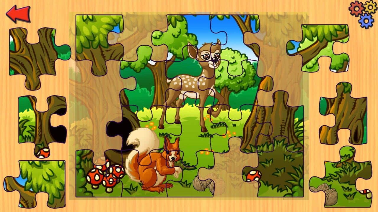 Funny Farm Animal Jigsaw Puzzle Game for Kids and Toddlers screenshot 1