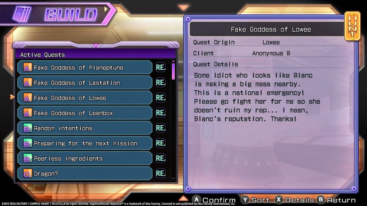 Hyperdimension Neptunia Re;Birth1: Shares Quests thumbnail 4