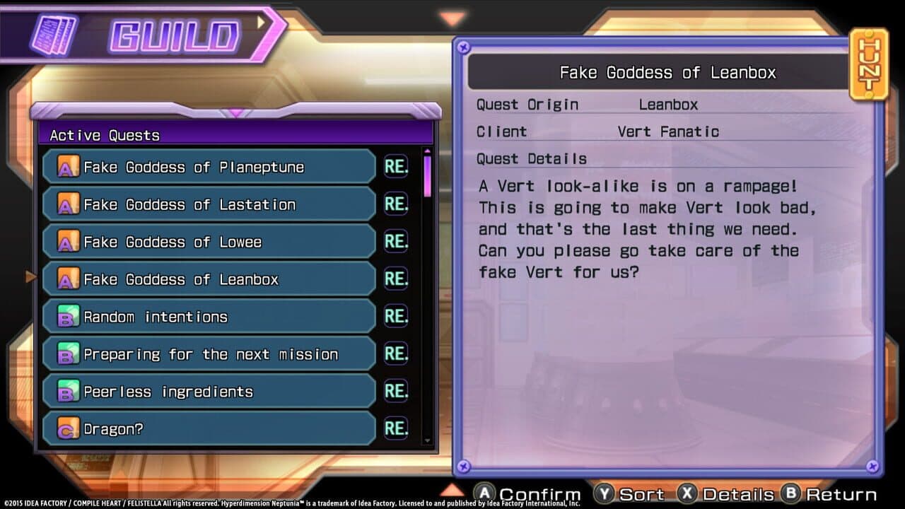 Hyperdimension Neptunia Re;Birth1: Shares Quests thumbnail 5