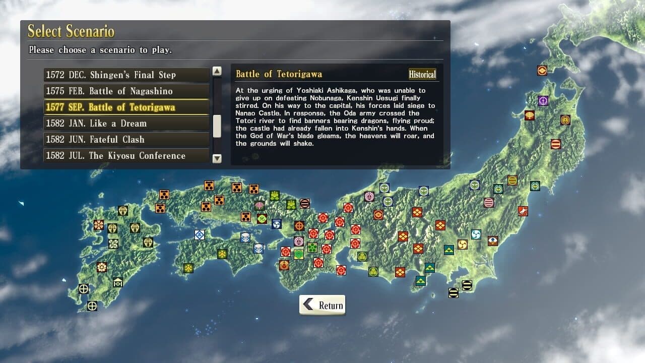 Nobunaga's Ambition: Sphere of Influence - Scenario 7: Battle of Tetorigawa thumbnail 4