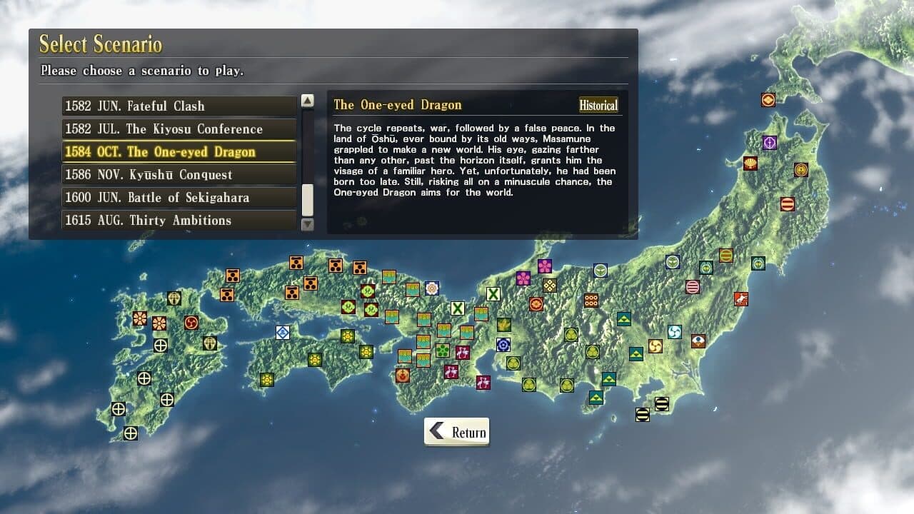 Nobunaga's Ambition: Sphere of Influence - Scenario 8: The One-eyed Dragon thumbnail 4