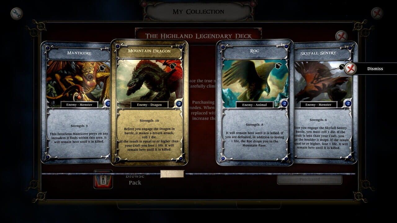 Talisman: The Highland Expansion - Legendary Deck screenshot 1