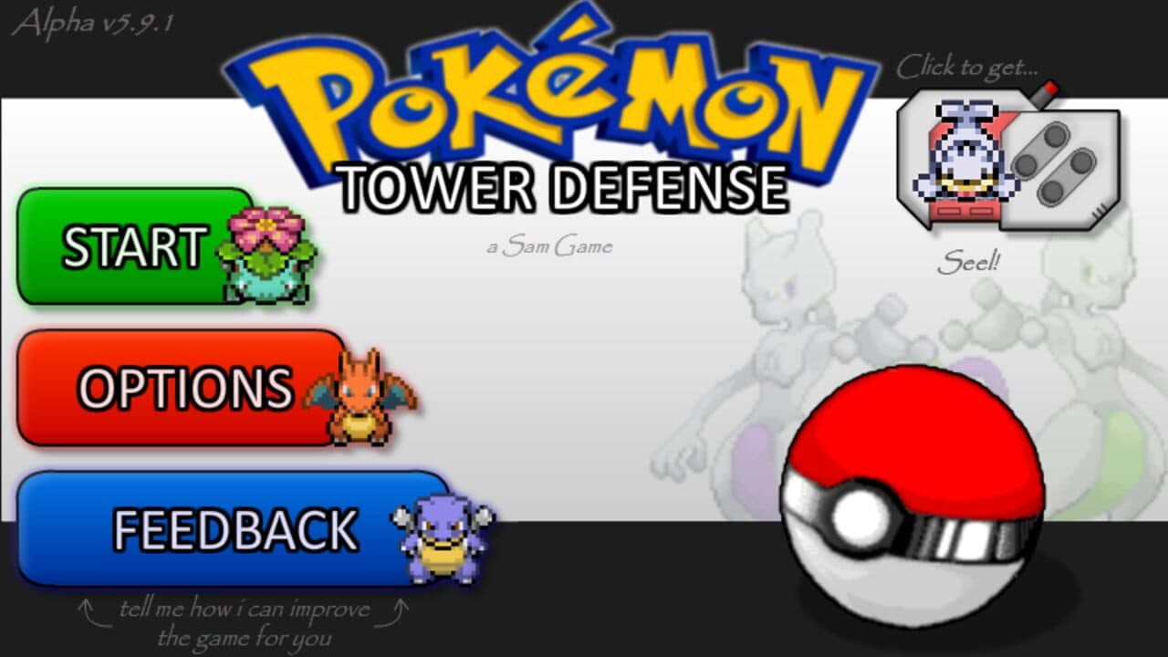 Pokémon Tower Defense screenshot 1