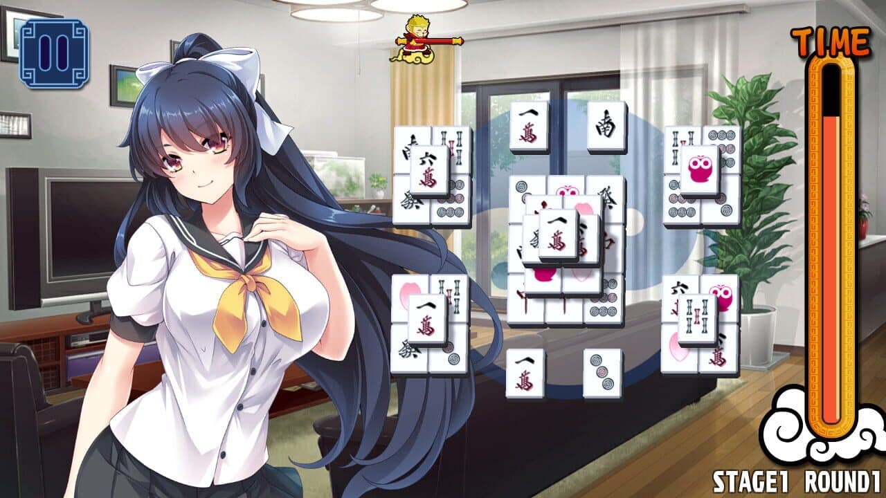 Pretty Girls Mahjong Solitaire: Blue thumbnail 2