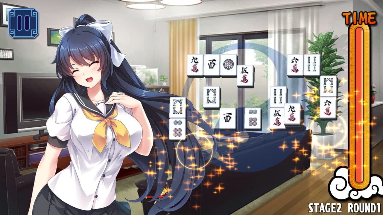 Pretty Girls Mahjong Solitaire: Blue thumbnail 3