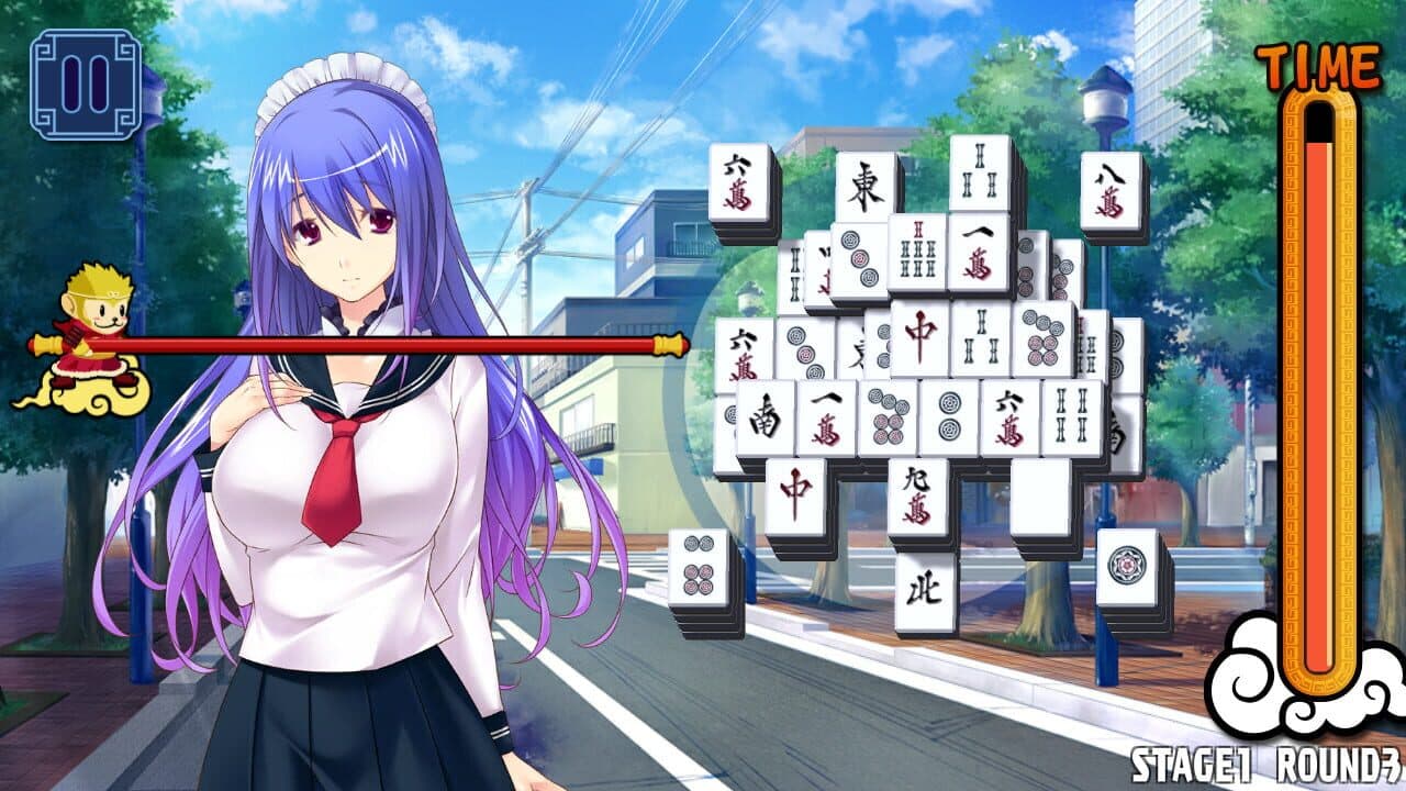 Pretty Girls Mahjong Solitaire: Blue thumbnail 5