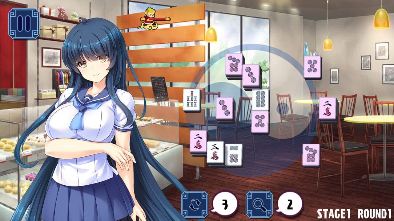Pretty Girls Mahjong Solitaire: Blue thumbnail 7