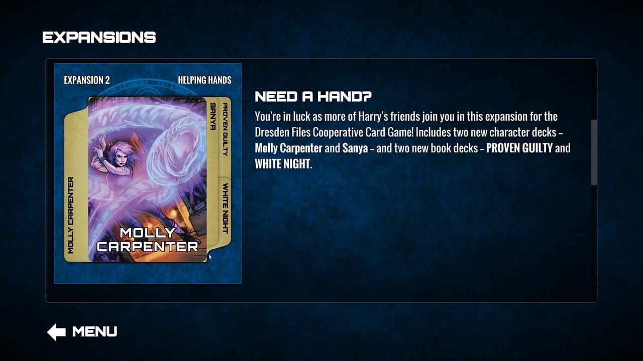 Dresden Files Cooperative Card Game: Helping Hands screenshot 1