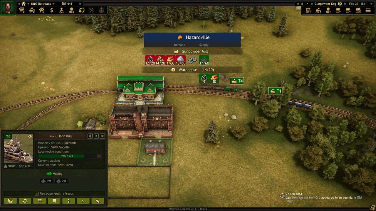 Railroad Corporation: Civil War screenshot 1