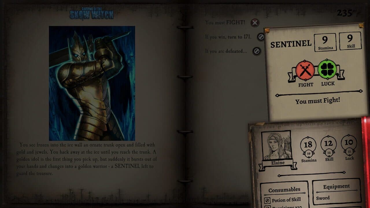 Fighting Fantasy Classics: Caverns of the Snow Witch screenshot 1