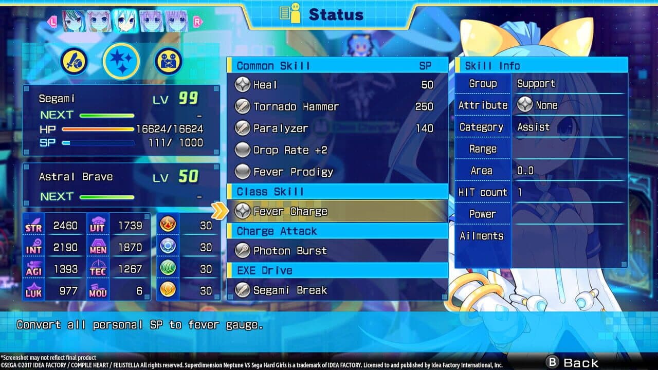 Superdimension Neptune vs. Sega Hard Girls: Segami's Astral Brave thumbnail 3