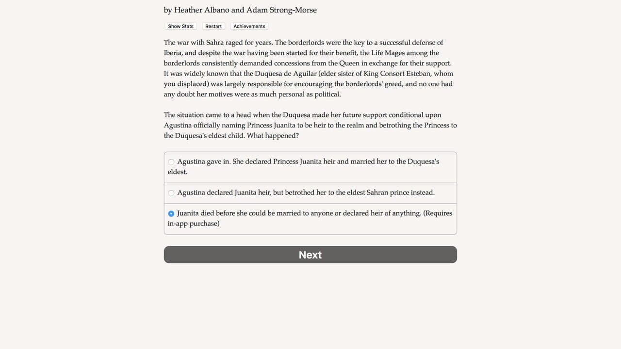 Affairs of the Court: Choice of Romance - Death to the Princess screenshot 1
