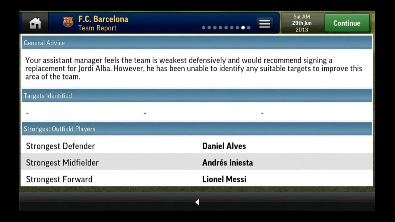 Football Manager Handheld 2014 screenshot 1