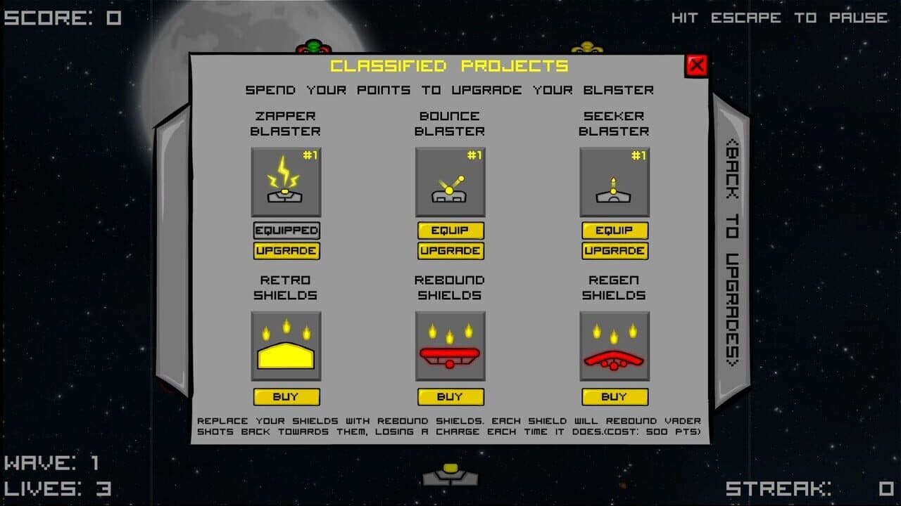 Retro Vaders: Reloaded - Classified Projects screenshot 1