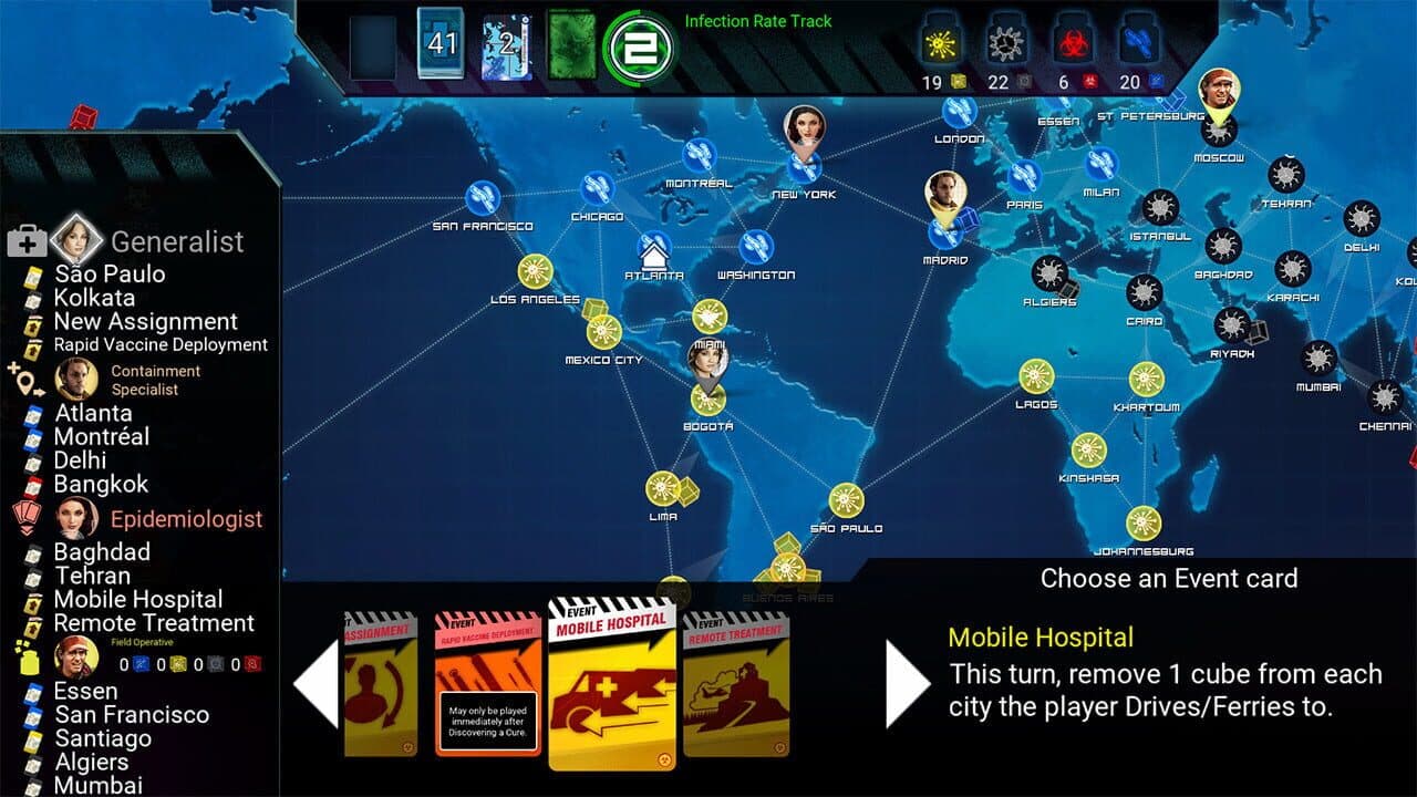 Pandemic: The Board Game - On the Brink: Roles & Events screenshot 1