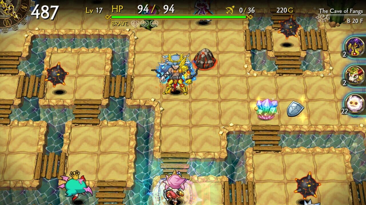 Dragon Fang Z: The Rose & Dungeon of Time - Extra Dungeon: The Cave of Fangs screenshot 1