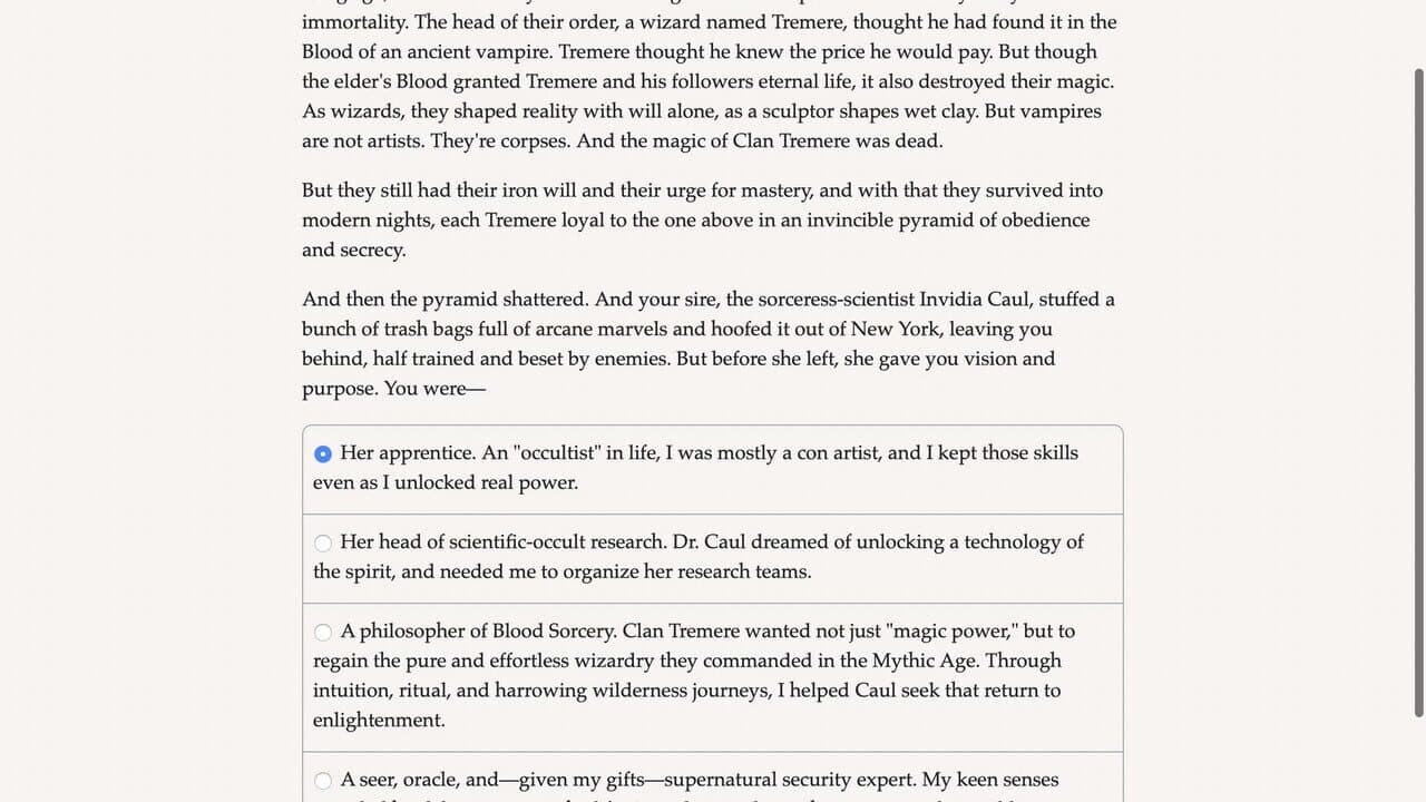 Vampire: The Masquerade - Night Road: Usurpers and Outcasts screenshot 1