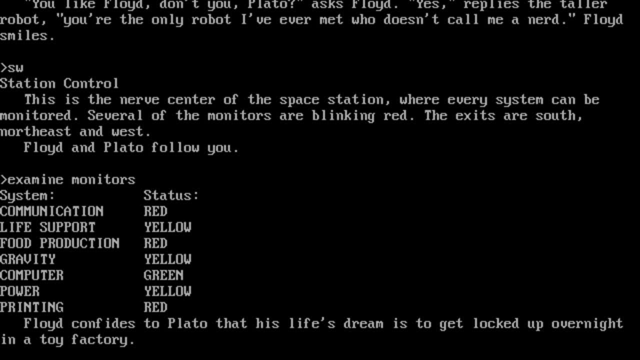 Stationfall screenshot 1