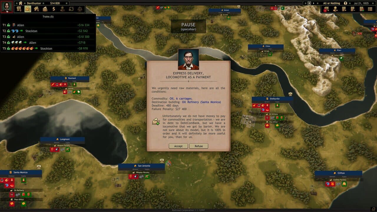 Railroad Corporation: All or Nothing screenshot 1