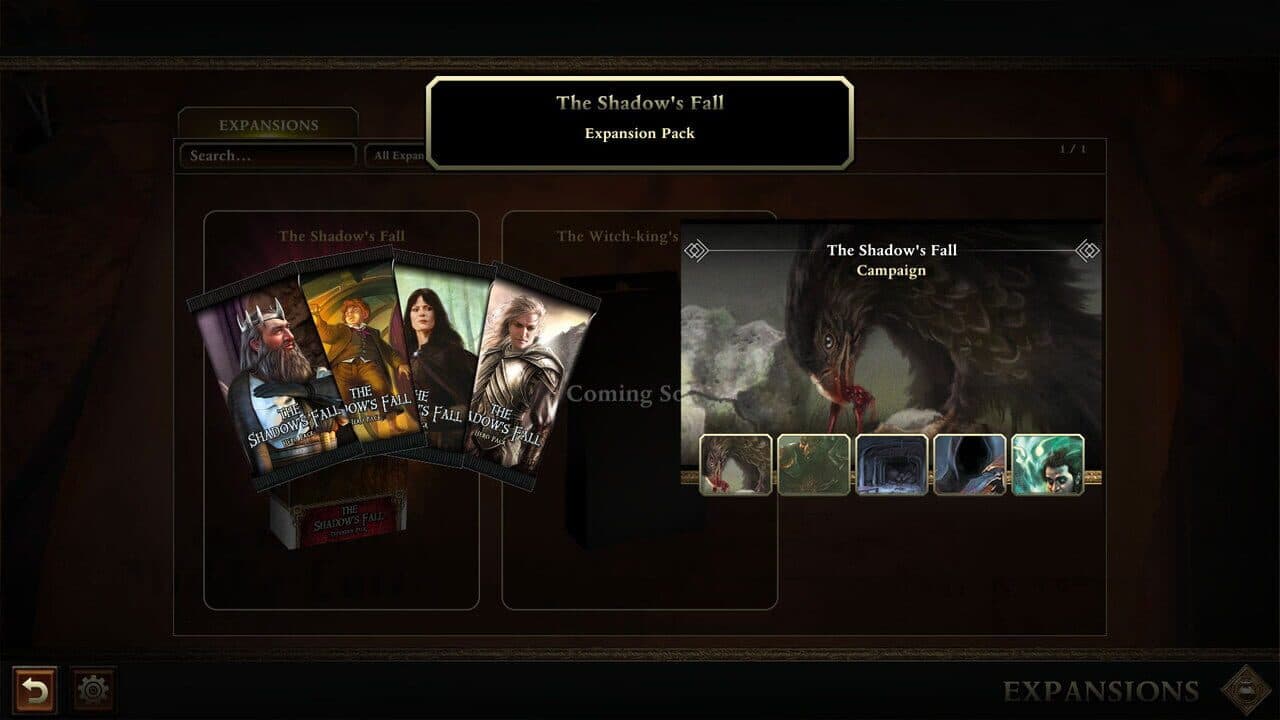 The Lord of The Rings ACG: The Shadow's Fall Expansion screenshot 1