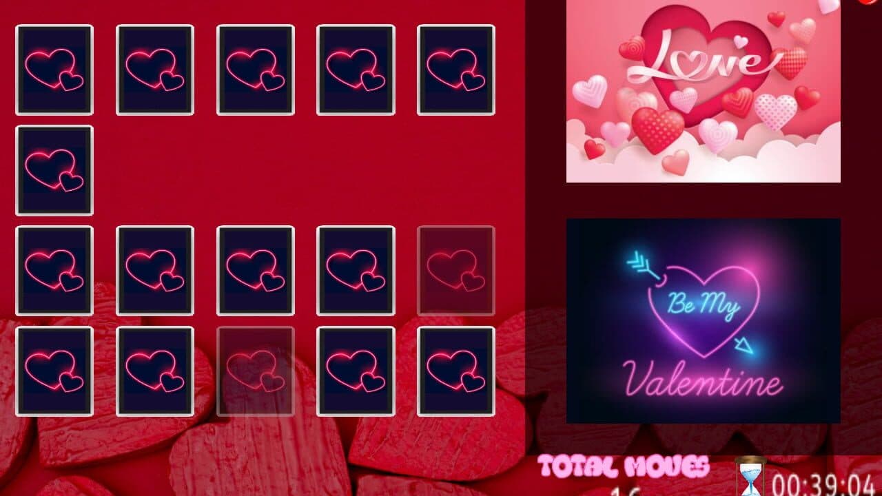 All Valentine Pairs Memory Game thumbnail 3