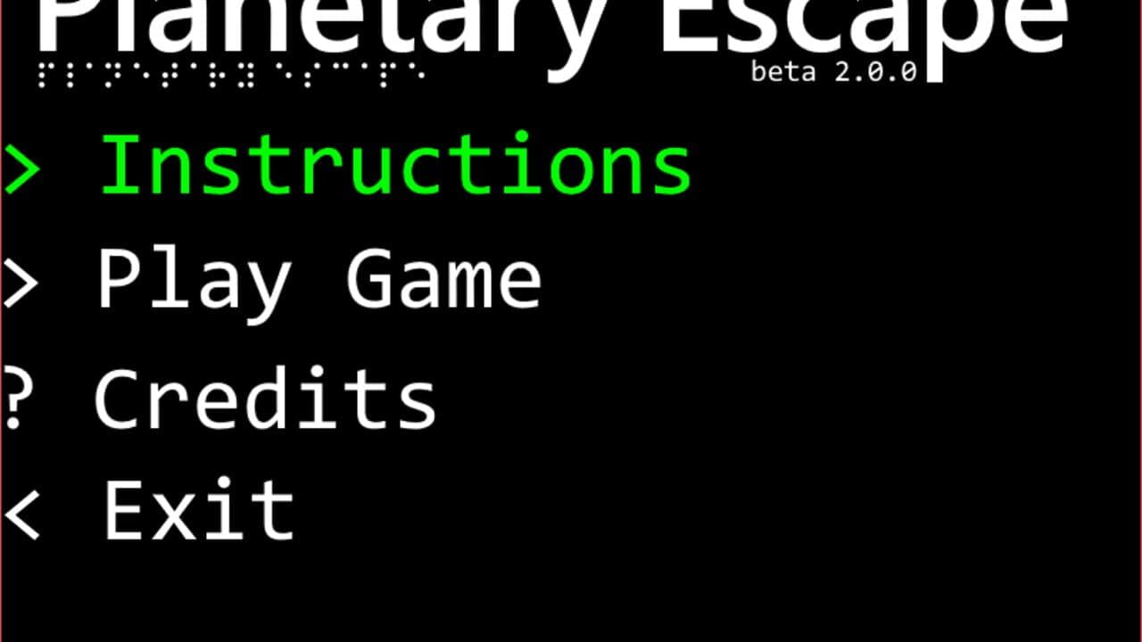 Planetary Escape: An Audiogame screenshot 1