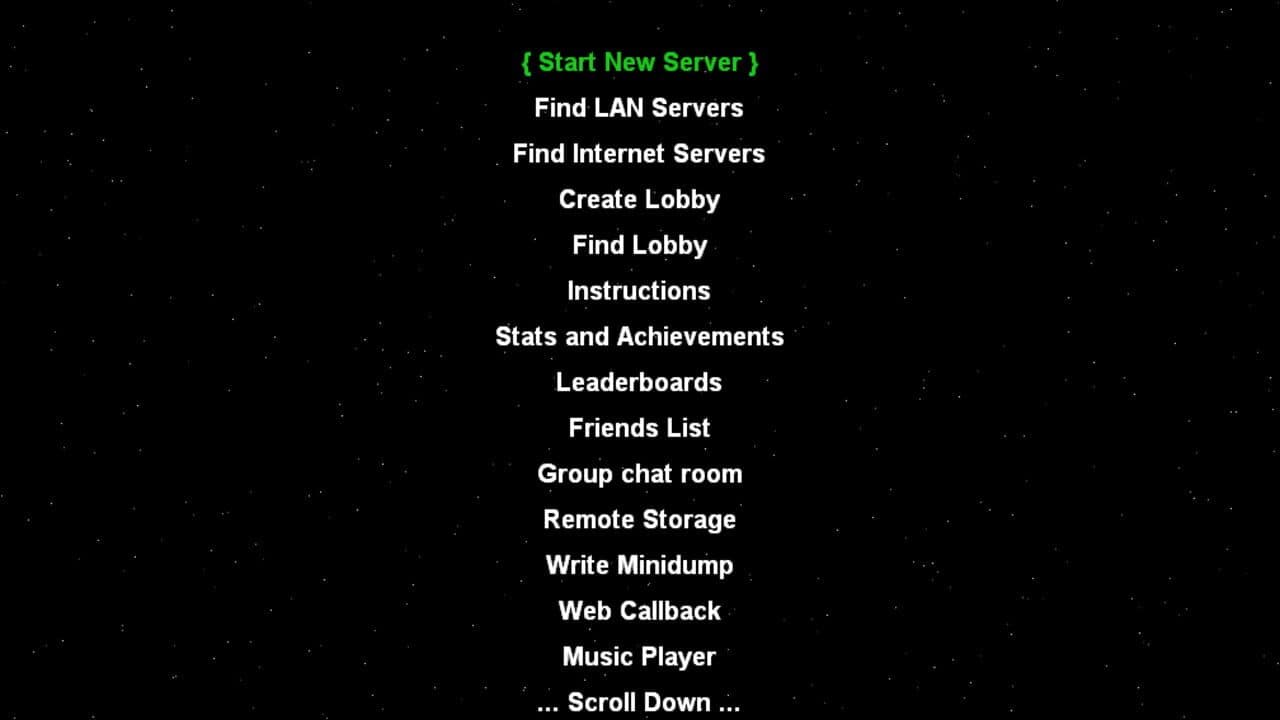 Spacewar screenshot 1